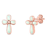 cross stud earrings