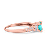 Art Deco Princess Cut Wedding Engagement Bridal Ring Baguette Round Simulated Cubic Zirconia 925 Sterling Silver