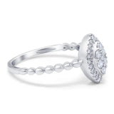 14K Gold 0.21ct Round 11mm G SI Promise Diamond Engagement Wedding Ring