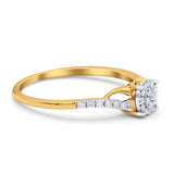 14K Gold 0.18ct Round 5.5mm G SI Diamond Engagement Wedding Ring