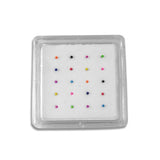 Color Ball Silver Nose Stud 925 Sterling Silver-2mm(20 Nose Studs in a Box)