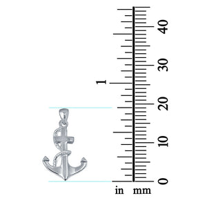 925 Sterling Silver Anchor Pendant Charm Fashion Jewelry