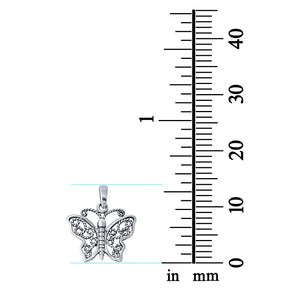 925 Sterling Silver Butterfly Charm Pendant
