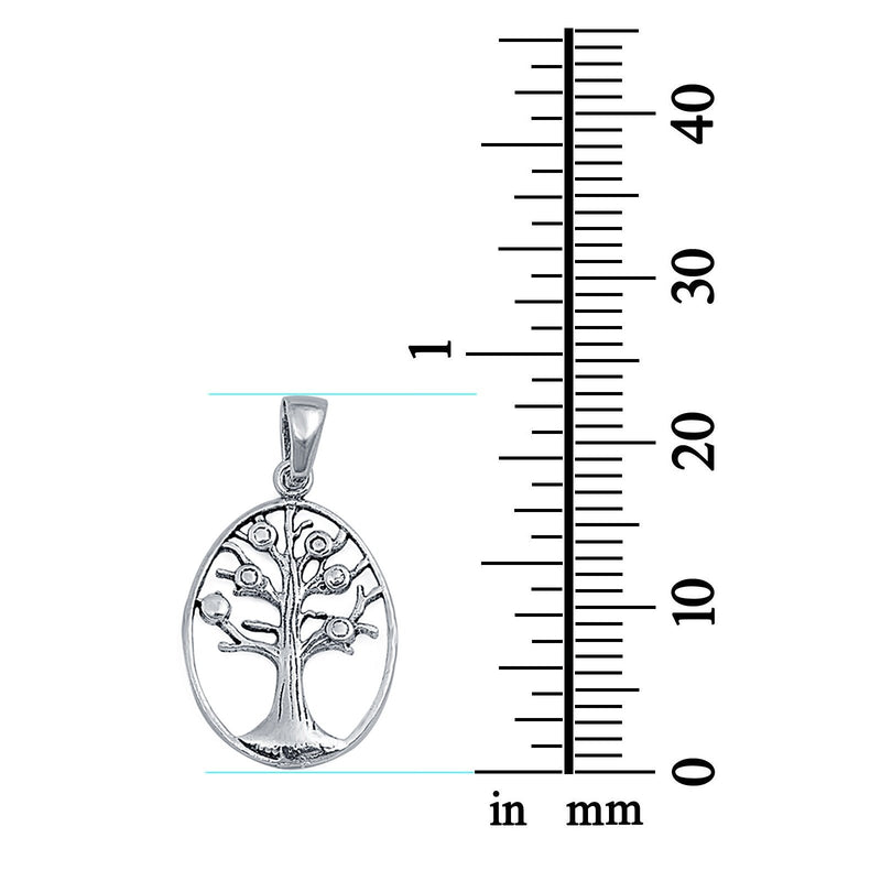 Sterling Silver Tree of Life Pendant Charm 925 Sterling Silver