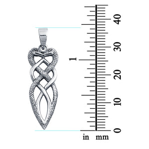 Snakes Charm Pendant 925 Sterling Silver