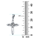 Celtic Cross Pendant Charm 925 Sterling Silver