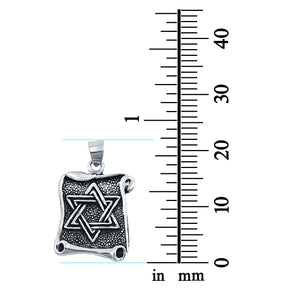 Sterling Silver Star of David Pendant Charm 925 Sterling Silver