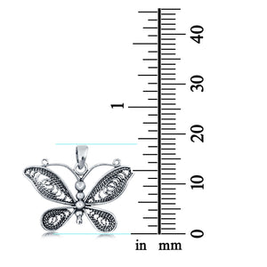 Butterfly Charm Pendant 925 Sterling Silver