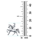 Sterling Silver Horse Pendant Charm 925 Sterling Silver