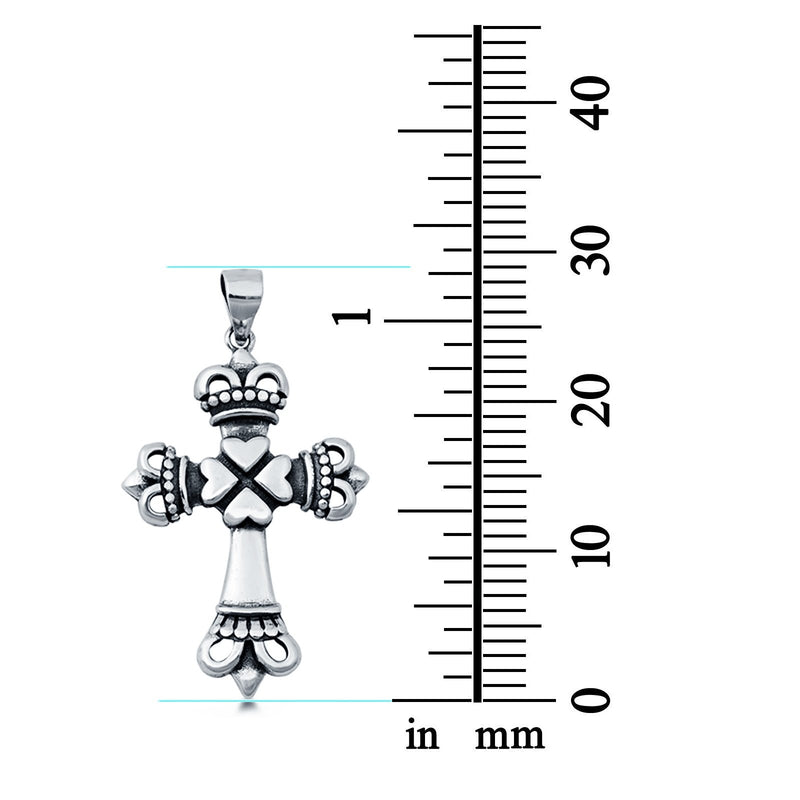 Sterling Silver Cross Pendant Charm 925 Sterling Silver