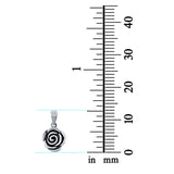 Silver Rose Charm Pendant 925 Sterling Silver Fashion Jewelry