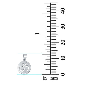 Sterling Silver Om Charm Pendant 925 Sterling Silver