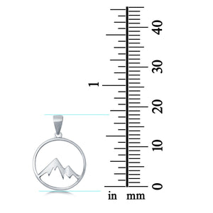 Sterling Silver Mountains Charm Pendant 925 Sterling Silver