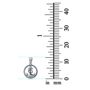 Sterling Silver Anchor Pendant Charm 925 Sterling Silver (13mm)