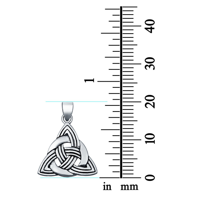 Celtic Trinity Knot Plain Pendants Charm Jewelry 925 Sterling Silver