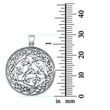 Celtic Design Charm Pendant Round 925 Sterling Silver Fashion Jewelry