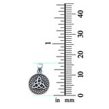 Charm Triquetra Pendant Round 925 Sterling Silver