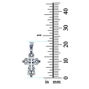 925 Sterling Silver Cross Pendant Charm