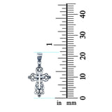 925 Sterling Silver Cross Pendant Charm