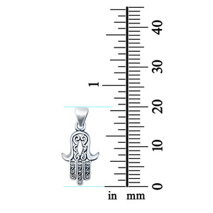 Hamsa Pendant Charm 925 Sterling Silver