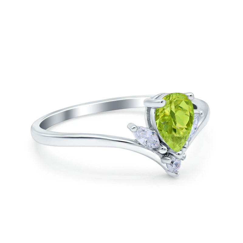 Art Deco Marquise Engagement Ring, Simulated CZ, 925 Silver