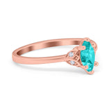 Marquise Art Deco Engagement Ring Simulated Cubic Zirconia 925 Sterling Silver