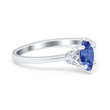 Marquise Art Deco Engagement Ring Simulated Cubic Zirconia 925 Sterling Silver