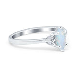 Marquise Art Deco Engagement Ring Simulated Cubic Zirconia 925 Sterling Silver