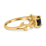 Oval Solitaire Art Deco Wedding Ring Simulated Cubic Zirconia 925 Sterling Silver