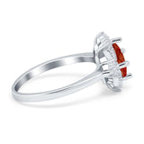 Vintage Princess Cut Wedding Ring Simulated Cubic Zirconia 925 Sterling Silver