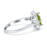 Vintage Princess Cut Wedding Ring Simulated Cubic Zirconia 925 Sterling Silver