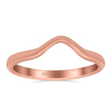 Contour Curved Band Solid 925 Sterling Silver Thumb Ring (2mm)
