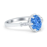 Vintage Style Wedding Ring Round Simulated Cubic Zirconia 925 Sterling Silver