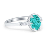 Vintage Style Wedding Ring Round Simulated Cubic Zirconia 925 Sterling Silver