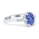 Vintage Style Wedding Ring Round Simulated Cubic Zirconia 925 Sterling Silver