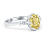 Vintage Style Wedding Ring Round Simulated Cubic Zirconia 925 Sterling Silver