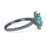 Halo Style Oval Engagement Ring Simulated Cubic Zirconia 925 Sterling Silver