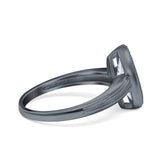 Solitaire Marquise Wedding Ring Simulated Cubic Zirconia 925 Sterling Silver