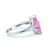 Marquise Art Deco Engagement Simulated Cubic Zirconia Ring 925 Sterling Silver