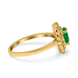 Art Deco Wedding Ring Oval Cut Solid Simulated Cubic Zirconia 925 Sterling Silver