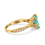 Marquise Art Deco Wedding Bridal Ring Simulated Cubic Zirconia 925 Sterling Silver