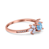 Marquise Wedding Ring Simulated Cubic Zirconia 925 Sterling Silver