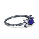 Marquise Wedding Ring Simulated Cubic Zirconia 925 Sterling Silver