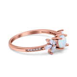 Marquise Wedding Ring Simulated Cubic Zirconia 925 Sterling Silver