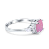 Cushion Cut Marquise Art Deco Wedding Ring Round Simulated Cubic Zirconia 925 Sterling Silver