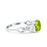 Art Deco Cushion Cut Wedding Engagement Bridal Ring Simulated Cubic Zirconia 925 Sterling Silver