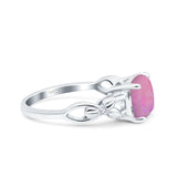 Art Deco Cushion Cut Wedding Engagement Bridal Ring Simulated Cubic Zirconia 925 Sterling Silver