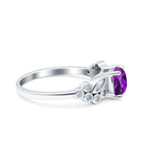 Vintage Style Art Deco Cushion and Marquise Wedding Engagement Ring Simulated Cubic Zirconia 925 Sterling Silver