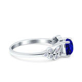 Vintage Style Art Deco Cushion and Marquise Wedding Engagement Ring Simulated Cubic Zirconia 925 Sterling Silver