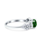 Vintage Style Art Deco Cushion and Marquise Wedding Engagement Ring Simulated Cubic Zirconia 925 Sterling Silver